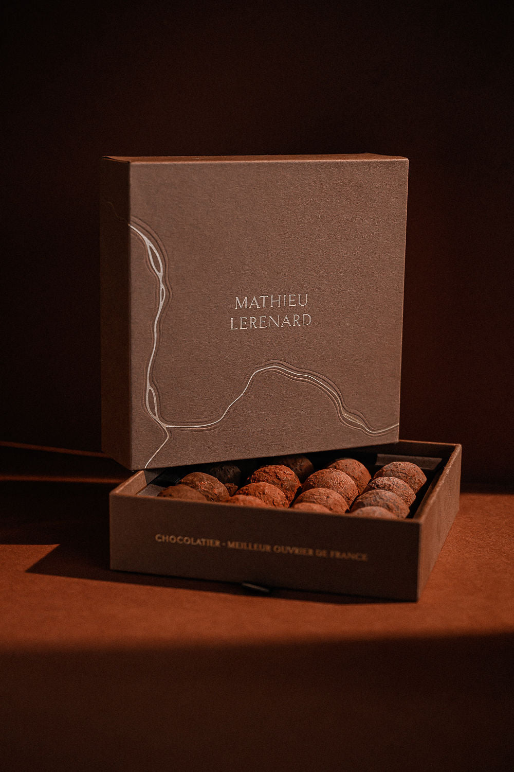 Coffret Mathieu Lerenard, nom embossé